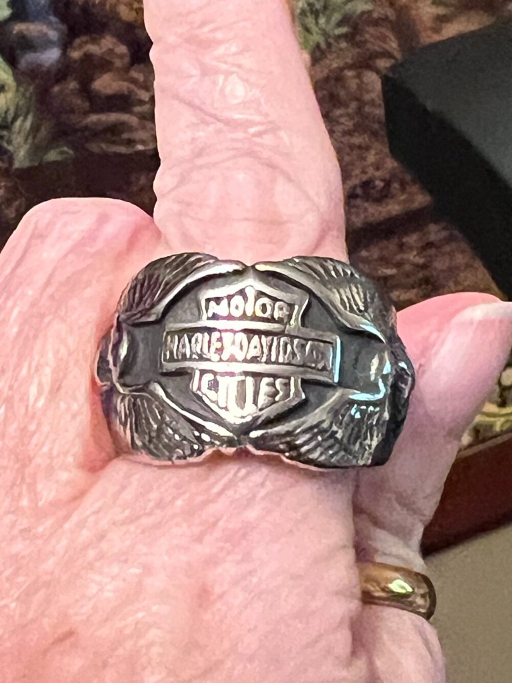 Harley-Davidson Eagle Shield Ring Size 11 (282)